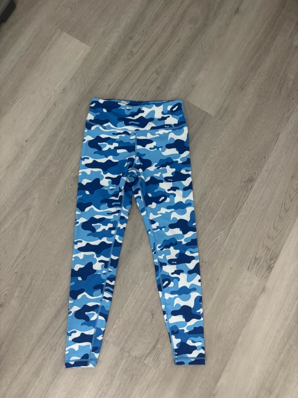 Blue Camo Kids Leggings